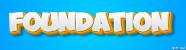 Foundation Text Effect and Logo Design Word