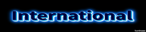 International Text Effect and Logo Design Word