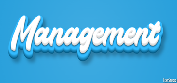 Management Text Effect and Logo Design Word